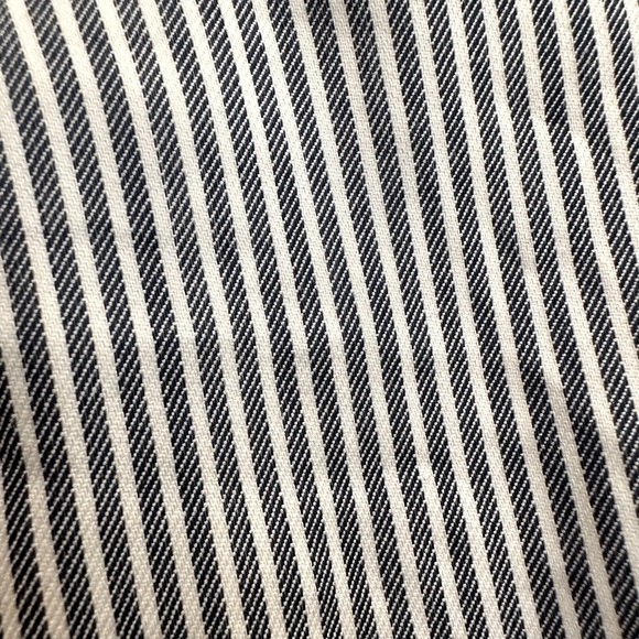 Lane Bryant Denim Blue and White Pinstripe Blazer Jacket Plus Size 16 Career - Picture 7 of 12